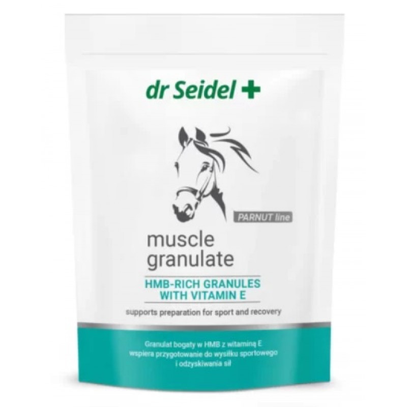 Dr.Seidel Muscle Granulate, 1,5kg - piedeva zirgiem slodzes periodā