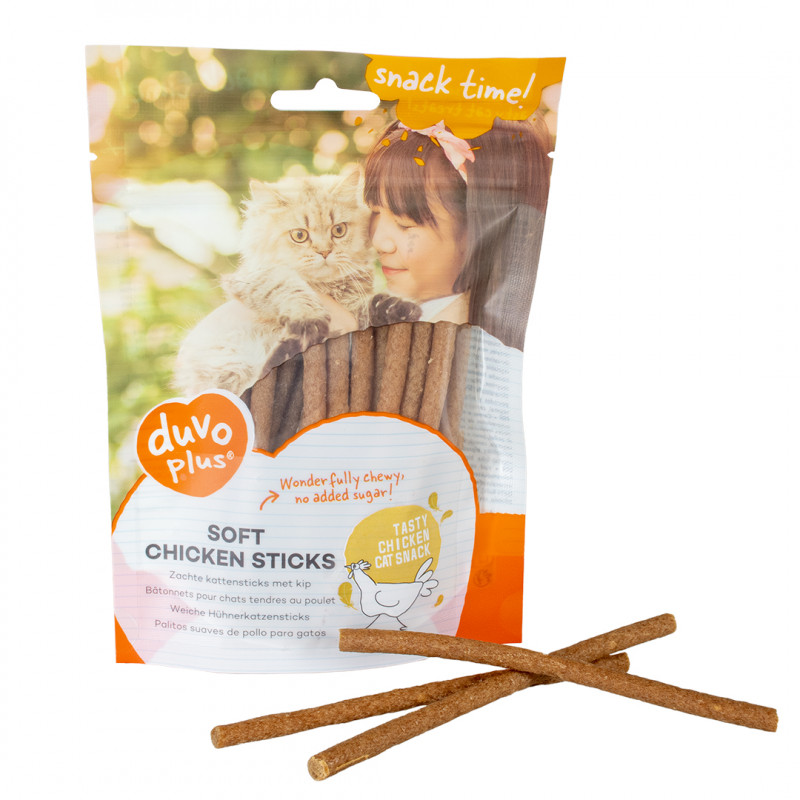 Duvo Plus Soft Chicken Sticks Cat, 50g - mīkstas vistas nūjiņas kaķiem