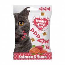 Tender Loving Care Cat Salmon&Tuna, 50g - mīksti gardumi ar lasi un tunci kaķiem