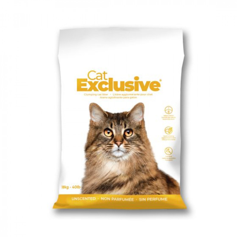 Cat Exclusive, 18kg - cementējošās smiltis bez aromatizētāja