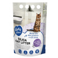 AKCIJA 3+1 Duvo Plus Silica Cat Litter Lavender, 5L - silikona pakaiši ar lavandas aromātu