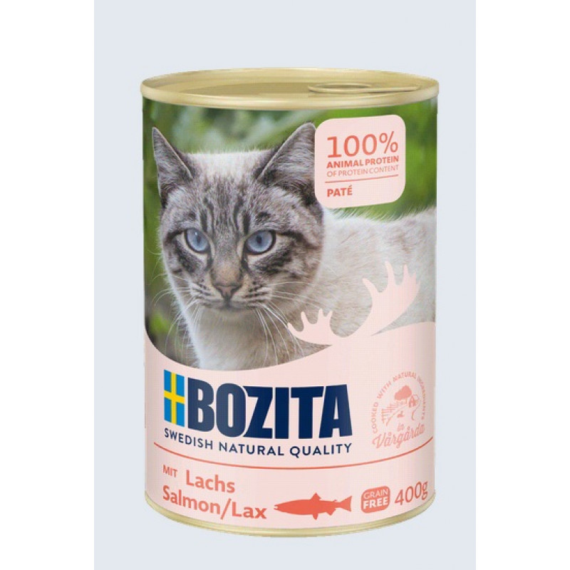 Bozita Salmon Pate, 400g - bezgraudu pastēte ar lasi