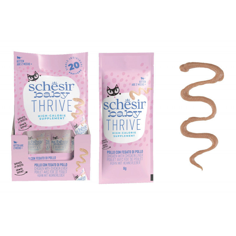 Schesir Baby Thrive, 20x8g - Booster mērcīte kaķēniem