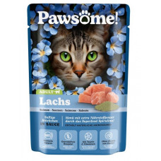 Pawsome! Lachs, 85g - беззерновые мясные кусочки с лососем в соусе