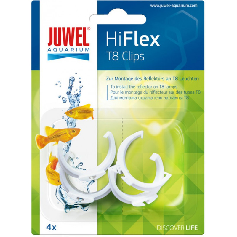 Juwel HiFlex Reflector Clips T8, 4gb – spuldžu klipši atstarotājam